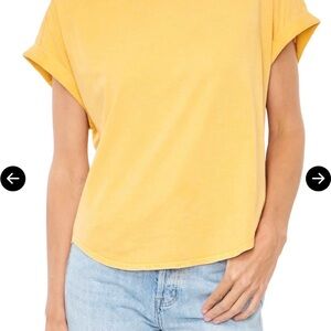 Pistola Porter Distressed hi lo tunic tee shirt, mango, XS, NWT